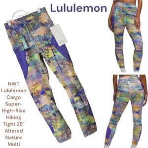 Lululemon Women's Cargo SHR Hiking Tight 25" Pant LW5EQES Altered Nature Multi 4